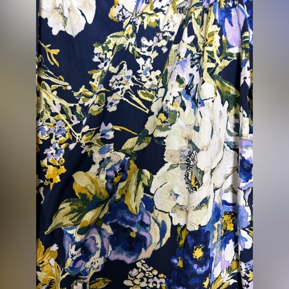 Chico’s Primavera Floral Peasant Blouse LP 2 - Picture 2 of 8